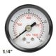 AIRCRAFT Press. Gauge 40mm 1/4' Rear Fit 0-16bar 0-1600kpa