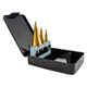 TORK CRAFT Step Drill Set 3 Pce Hss In Plastic Case