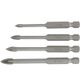 TORK CRAFT Glass & Tile Drill 4 Flute Set 4pc 4/5/6/8mm In Plastic Case