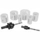 TORK CRAFT Holesaw Set 9pc In Case Bi-metal 22 29 35 44 51 64mm