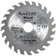 TORK CRAFT Tct Saw Blade 85mm X 1.2mm X 15mm X 24t Wood Thin Kerf