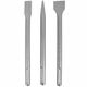 TORK CRAFT Sds Max Chisel 3pc Set 18x300mm Pointed 18x300x25mm Flat 18x300x40mm
