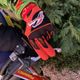 TORK CRAFT Limited Edit. Small Racing Glove Orange Syn. Leather